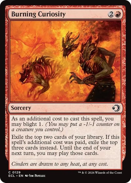Burning Curiosity, Lorwyn Eclipsed 129