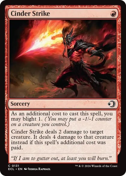 Cinder Strike, Lorwyn Eclipsed 131