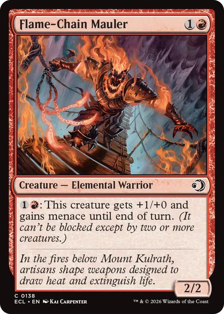 Flame-Chain Mauler, Lorwyn Eclipsed 138