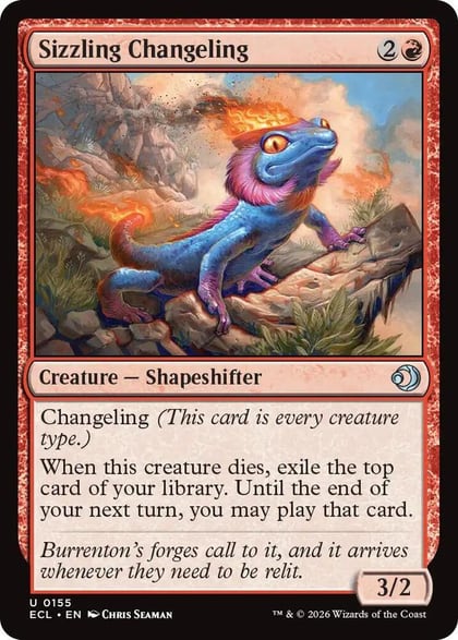 Sizzling Changeling, Lorwyn Eclipsed 155
