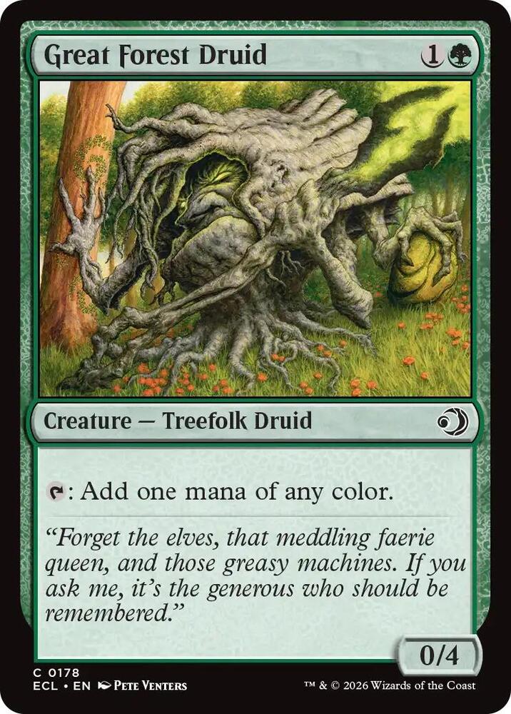 Great Forest Druid, Lorwyn Eclipsed 178