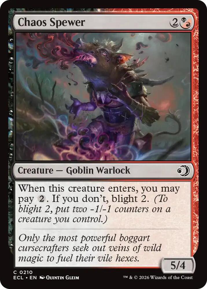 Chaos Spewer, Lorwyn Eclipsed 210