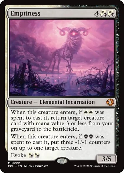 Emptiness, Lorwyn Eclipsed 222