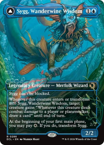 Sygg, Wanderwine Wisdom (Borderless), Lorwyn Eclipsed 288