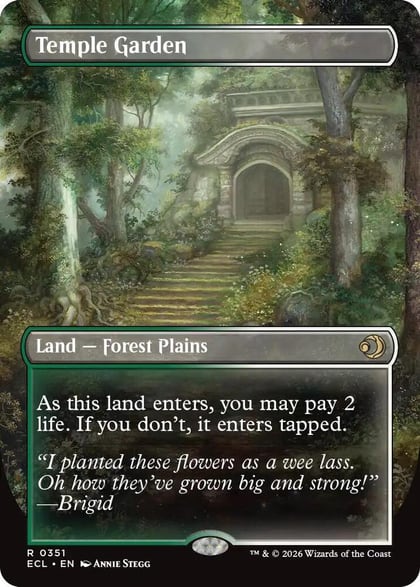 Temple Garden (Borderless), Lorwyn Eclipsed 351