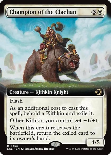 Champion of the Clachan (Extended Art), Lorwyn Eclipsed 353