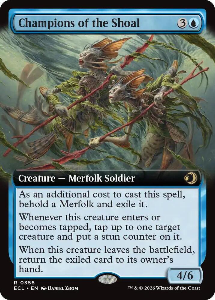 Champions of the Shoal (Extended Art), Lorwyn Eclipsed 356