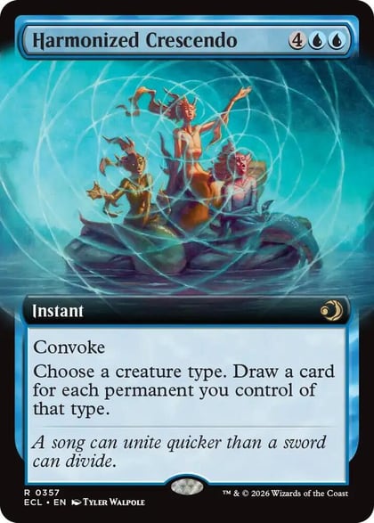 Harmonized Crescendo (Extended Art), Lorwyn Eclipsed 357