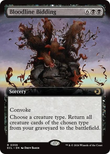 Bloodline Bidding (Extended Art), Lorwyn Eclipsed 359