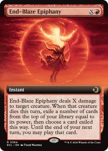 End-Blaze Epiphany (Extended Art), Lorwyn Eclipsed 364