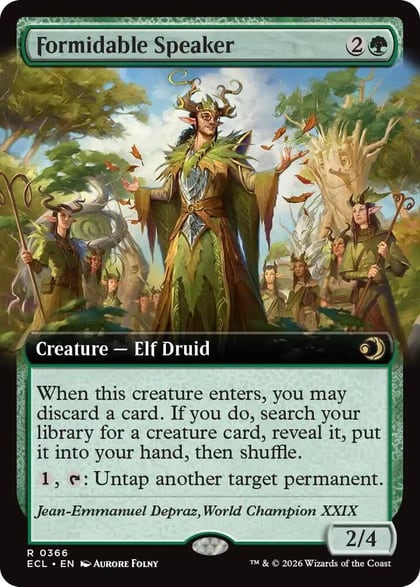 Formidable Speaker (Extended Art), Lorwyn Eclipsed 366