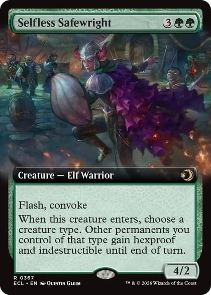 Selfless Safewright (Extended Art), Lorwyn Eclipsed 367