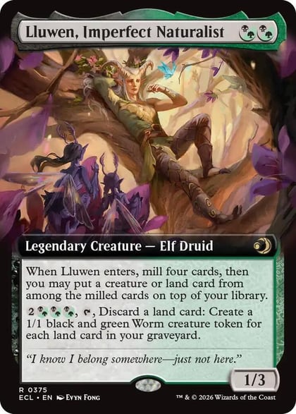 Lluwen, Imperfect Naturalist (Extended Art), Lorwyn Eclipsed 375