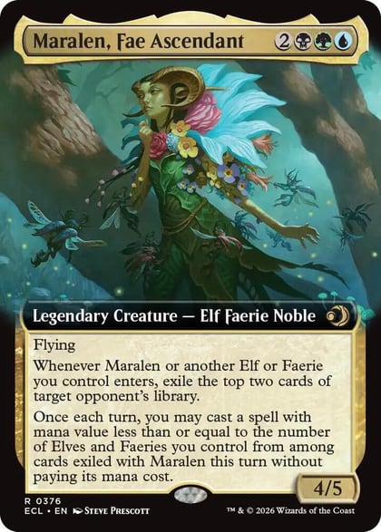 Maralen, Fae Ascendant (Extended Art), Lorwyn Eclipsed 376