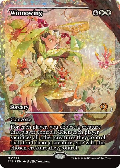Winnowing (Showcase) (Fracture Foil), Lorwyn Eclipsed 392