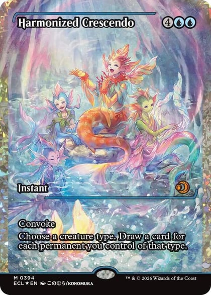 Harmonized Crescendo (0394) (Showcase) (Fracture Foil), Lorwyn Eclipsed 394