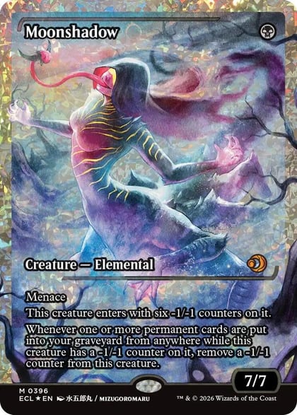 Moonshadow (0396) (Showcase) (Fracture Foil), Lorwyn Eclipsed 396