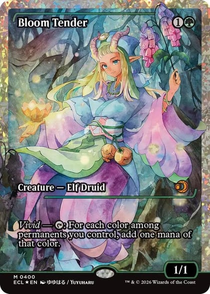 Bloom Tender (0400) (Showcase) (Fracture Foil), Lorwyn Eclipsed 400
