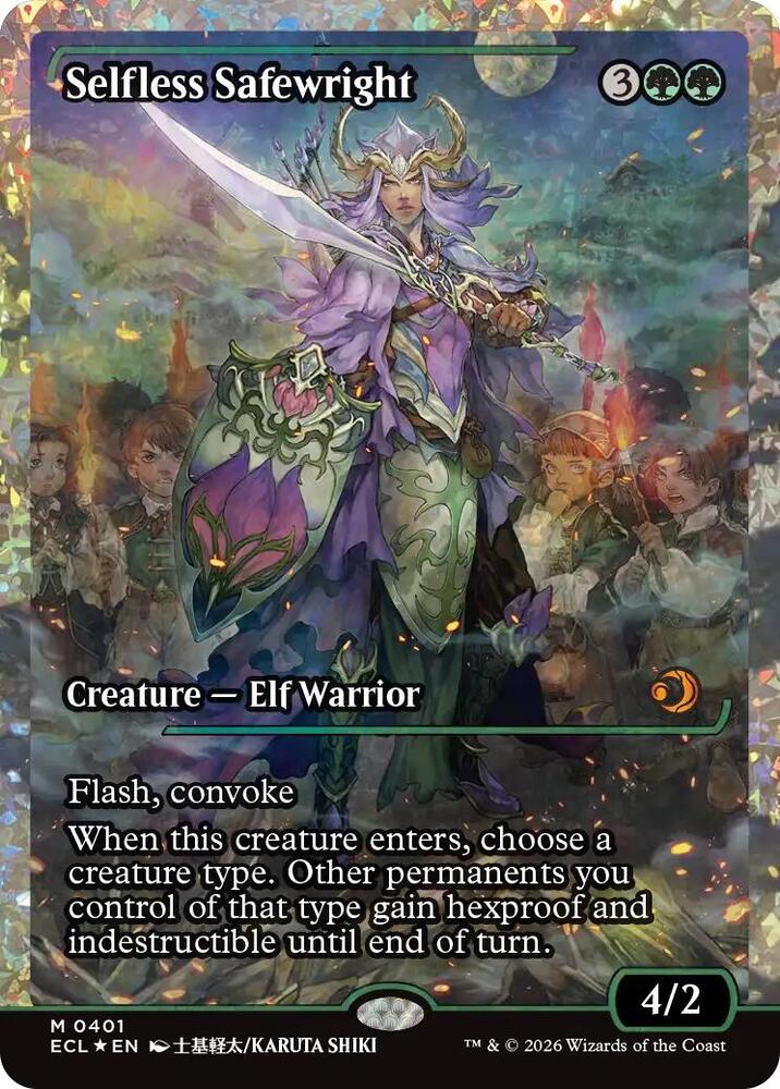 Selfless Safewright (Showcase) (Fracture Foil), Lorwyn Eclipsed 401