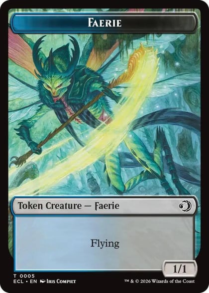 Faerie // Goblin Double-Sided Token, Lorwyn Eclipsed 5 // 6