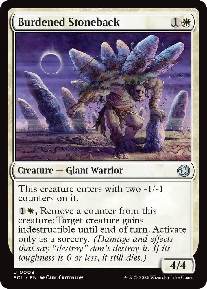 Burdened Stoneback, Lorwyn Eclipsed 8