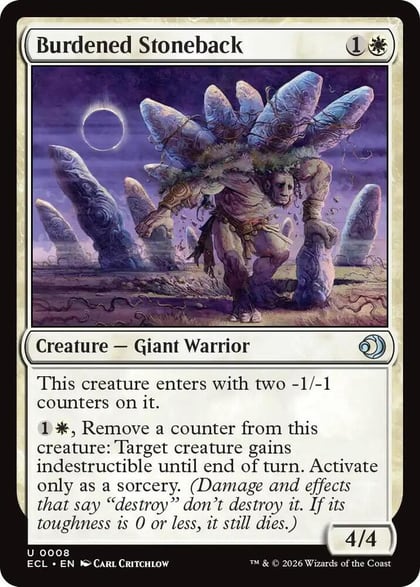 Burdened Stoneback, Lorwyn Eclipsed 8
