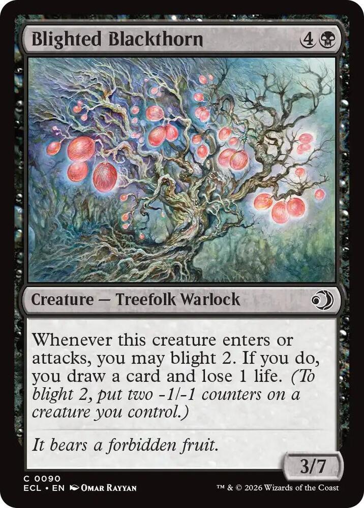 Blighted Blackthorn, Lorwyn Eclipsed 90
