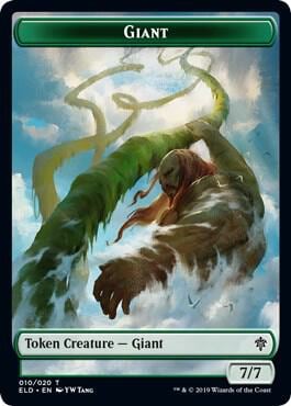 Giant // Food (017) Double-Sided Token, Throne of Eldraine 10 // 17