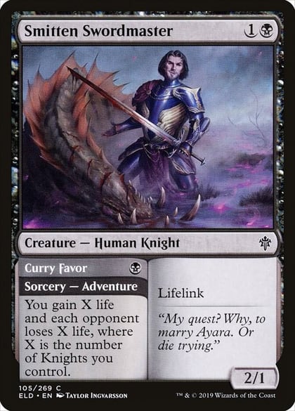 Smitten Swordmaster, Throne of Eldraine 105