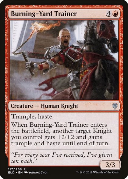Burning-Yard Trainer, Throne of Eldraine 117