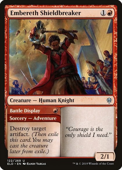 Embereth Shieldbreaker, Throne of Eldraine 122