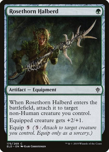 Rosethorn Halberd, Throne of Eldraine 175