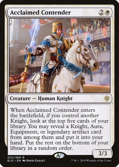 Acclaimed Contender, Throne of Eldraine 1