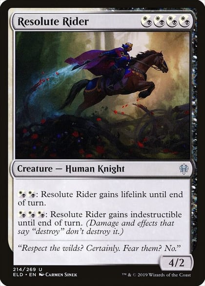 Resolute Rider, Throne of Eldraine 214