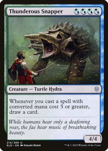 Thunderous Snapper, Throne of Eldraine 215