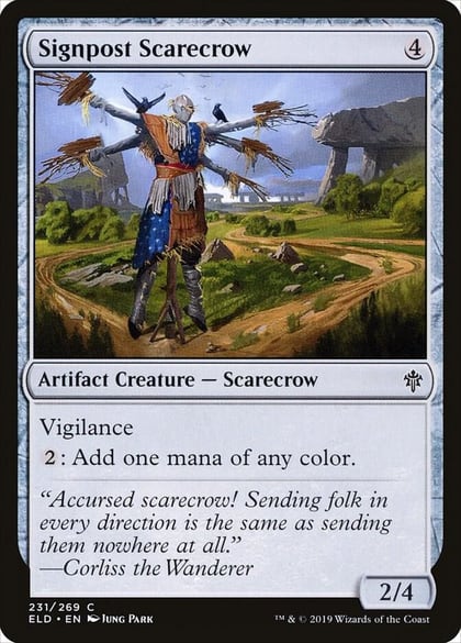 Signpost Scarecrow, Throne of Eldraine 231