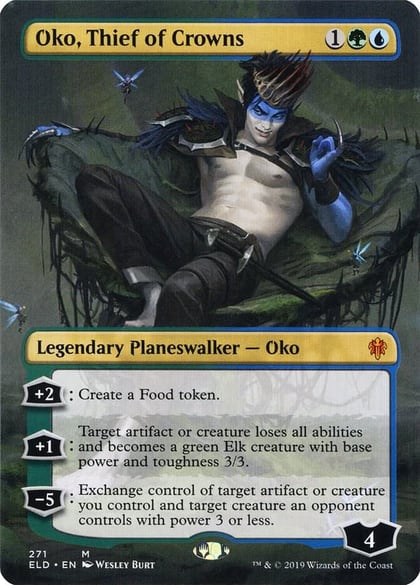Oko, Thief of Crowns (Borderless), Throne of Eldraine 271