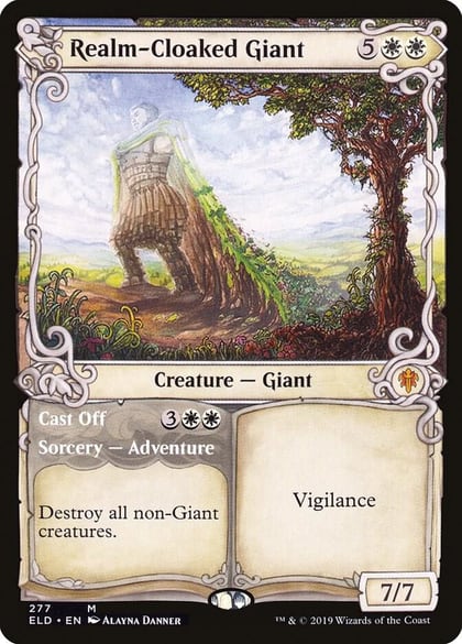 Realm-Cloaked Giant (Showcase), Throne of Eldraine 277