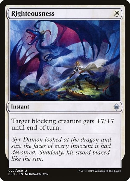 Righteousness, Throne of Eldraine 27