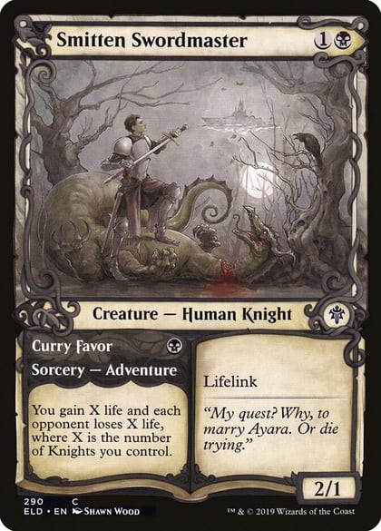 Smitten Swordmaster (Showcase), Throne of Eldraine 290