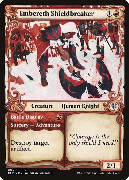 Embereth Shieldbreaker (Showcase), Throne of Eldraine 292