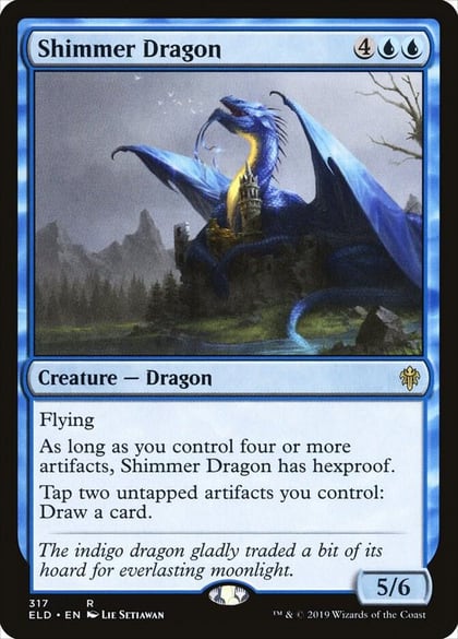 Shimmer Dragon, Throne of Eldraine 317