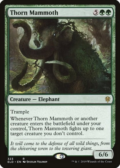 Thorn Mammoth, Throne of Eldraine 323