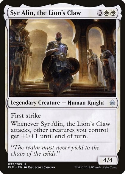 Syr Alin, the Lion's Claw, Throne of Eldraine 32