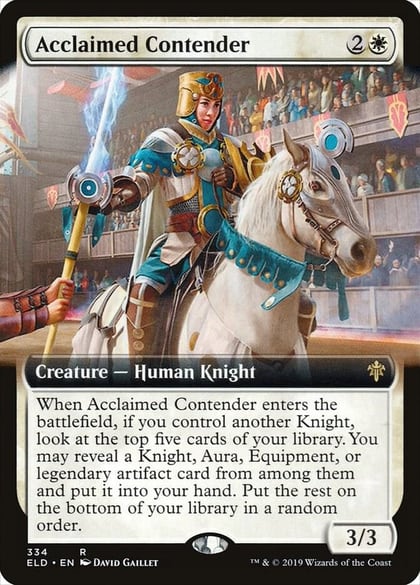 Acclaimed Contender (Extended Art), Throne of Eldraine 334