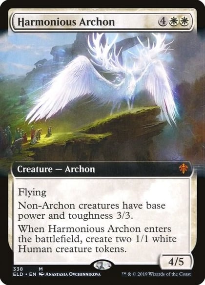 Harmonious Archon (Extended Art), Throne of Eldraine 338