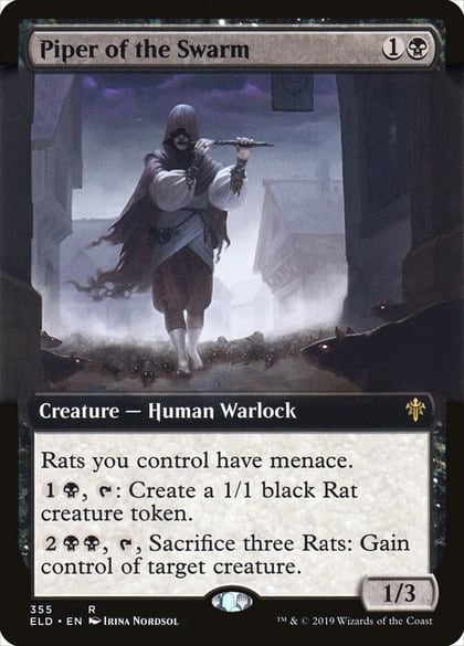 Piper of the Swarm (Extended Art), Throne of Eldraine 355