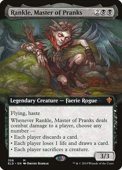 Rankle, Master of Pranks (Extended Art), Throne of Eldraine 356