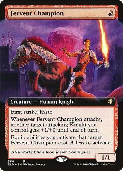 Fervent Champion (Extended Art), Throne of Eldraine 360