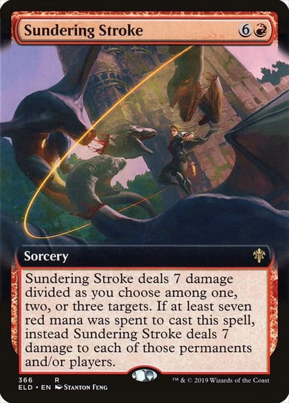 Sundering Stroke (Extended Art), Throne of Eldraine 366